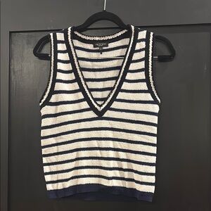 Striped sweater vest